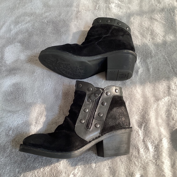 Fly London leather ankle boots 2 pair bundle one black and one rust size 36 - Picture 8 of 11